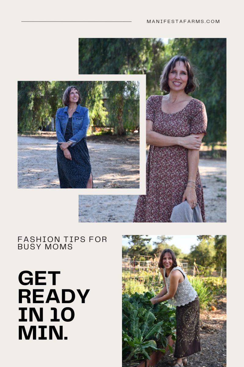 3 photos of a woman wearing dresses in bohemian style